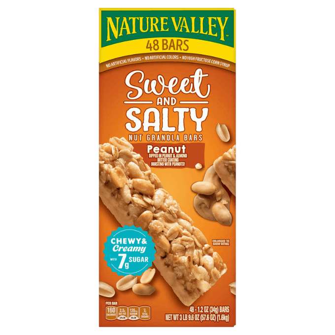 Costco Nature Valley sweet and salty granola bars