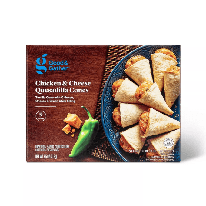 Target Good & Gather Chicken & Cheese Quesadilla Cones