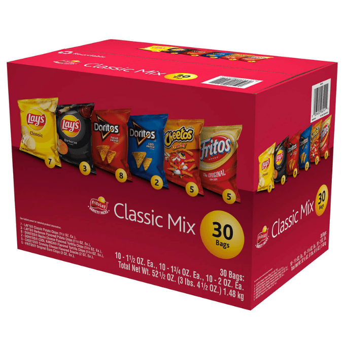 A package of Frito Lay Classic Mix 