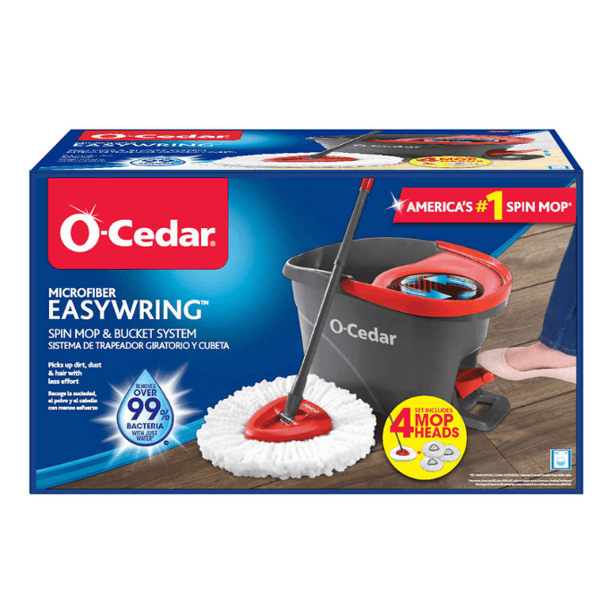 costco-O-Cedar EasyWring Spin Mop & Bucket System 