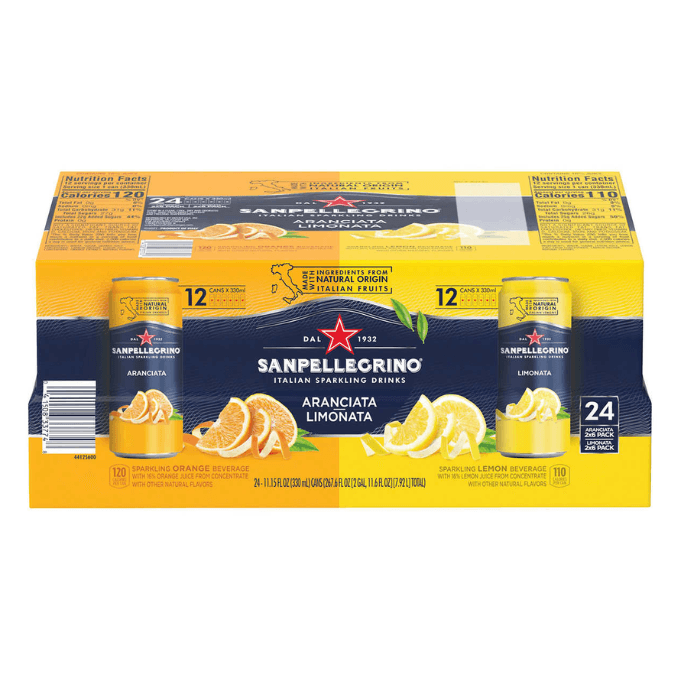 A package of San Pellegrino