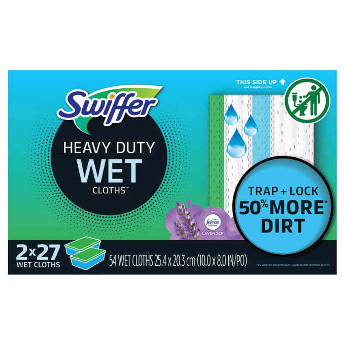 Costco Swiffer sweeper heavy duty wet cloths