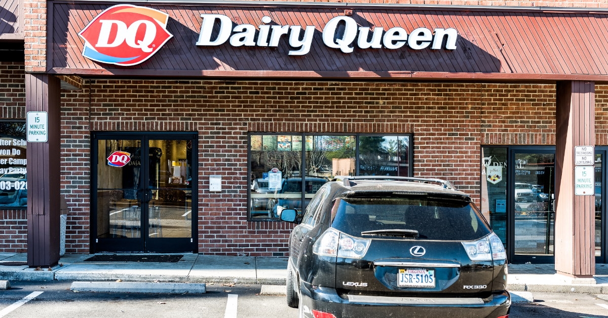 car parked outside dairy queen store in burke during day time