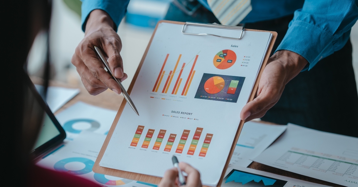 bookkeepers working with balance sheet