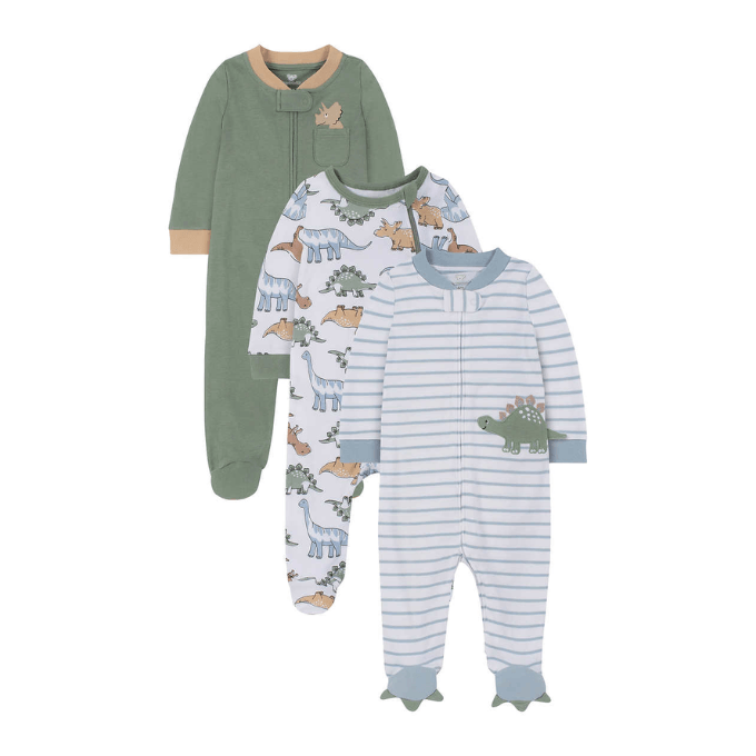 Costco-Koala Baby Infant 3-Pack Coverall Set 