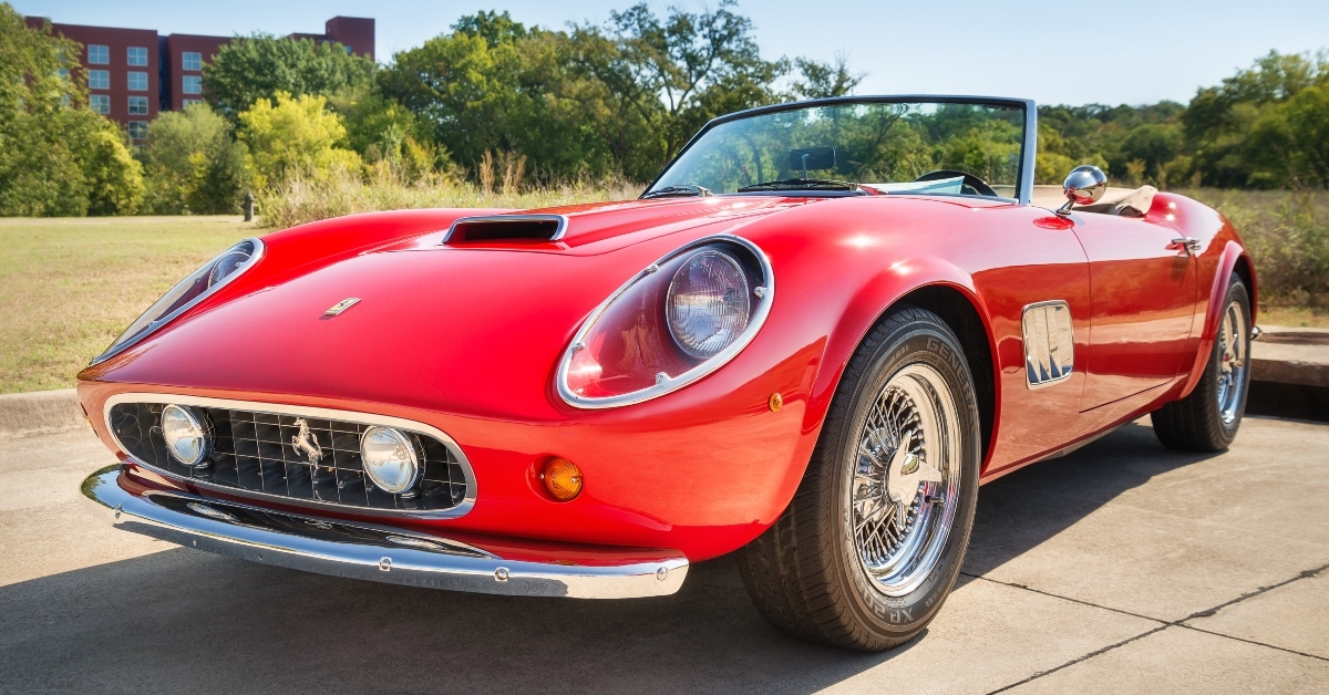 red 1962 Ferrari 250 GT California Spyder classic car
