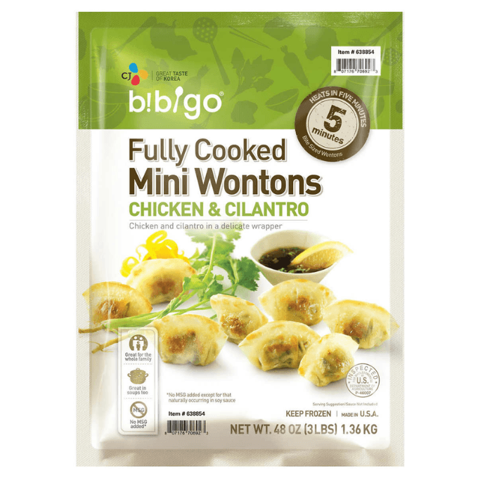 Costco-CJ Bibigo Chicken and Cilantro Mini Wontons