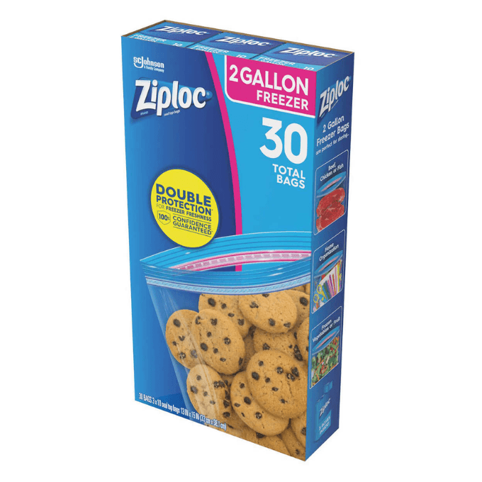 Costco-Ziploc Double Zipper Freezer Bags