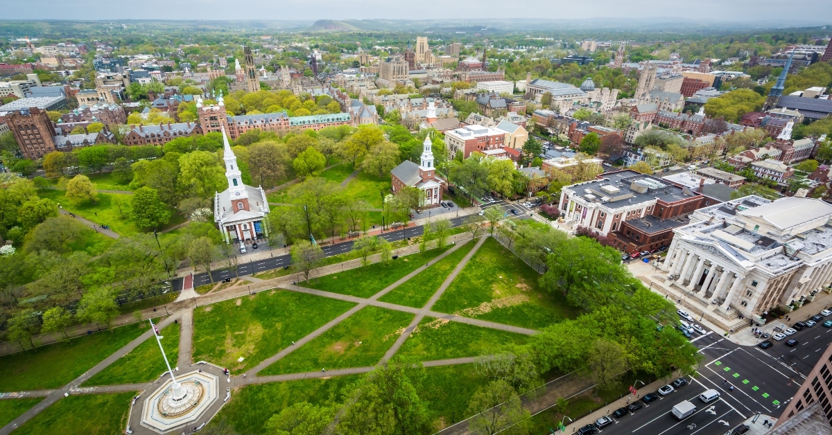 New Haven Green and downtown