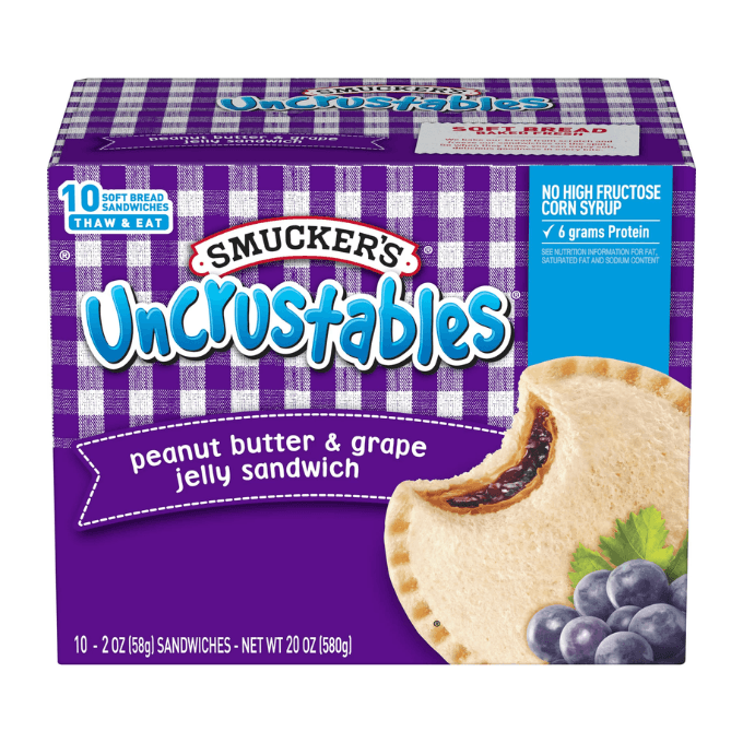Walmart-Smucker's Uncrustables Peanut Butter and Grape Jelly Sandwich