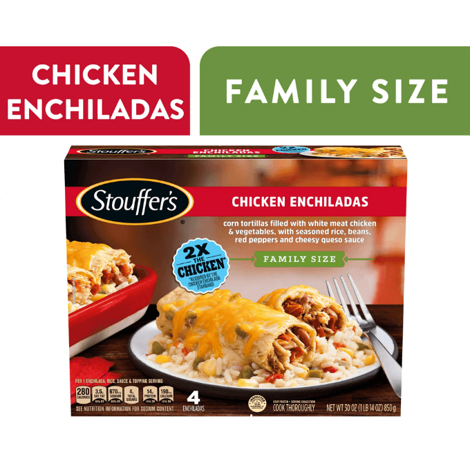 Walmart-Stouffer's Chicken Enchiladas Family Size Frozen Meal