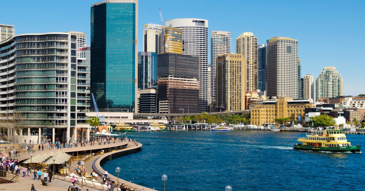 circular quay in sydney australia with tourists during day time