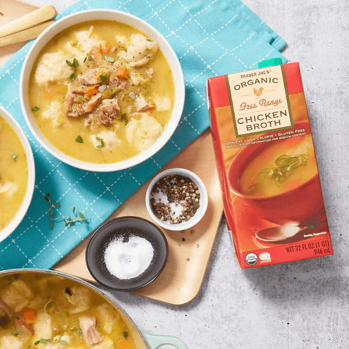Trader Joe's - organic free range chicken broth