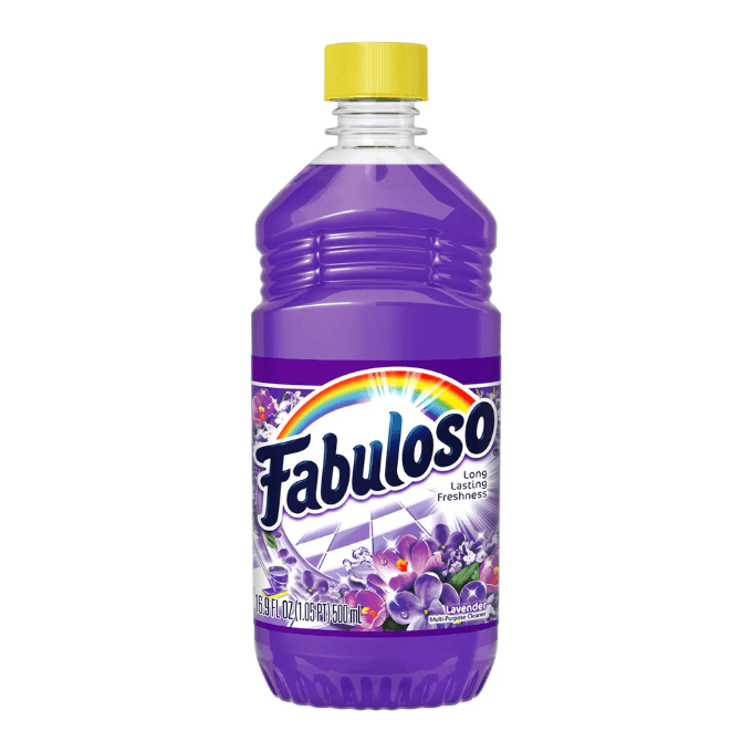 A bottle of Fabuloso