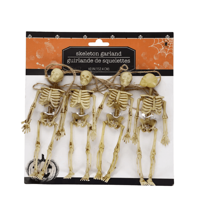 A package of skeleton garland