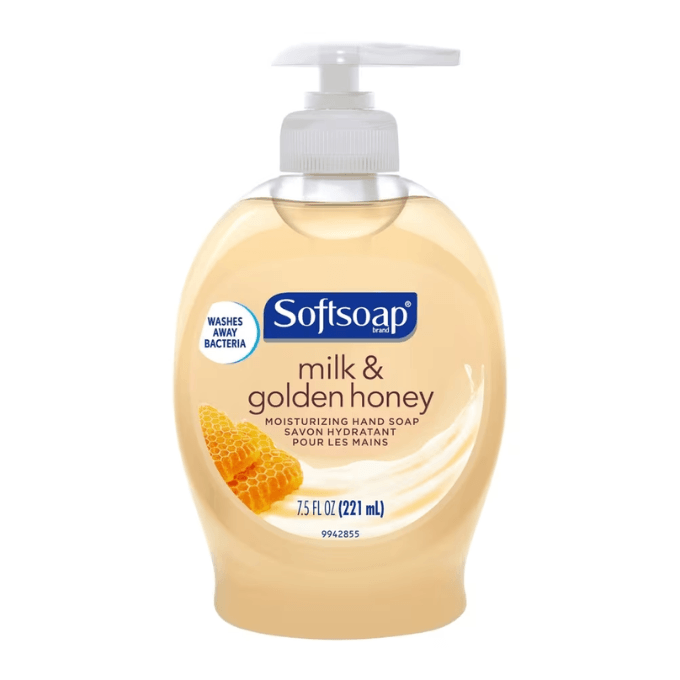 A bottle of Softsoap