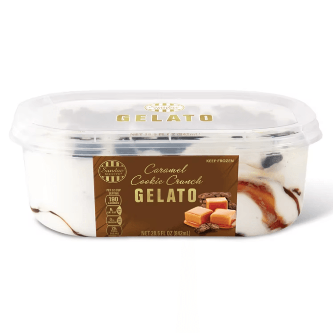 Aldi-Sundae Shoppe Caramel Cookie Crunch Gelato