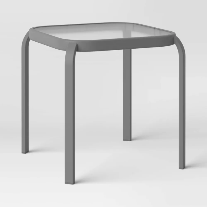Target-Room Essentials glass patio side table
