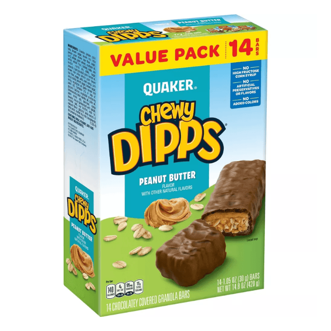 Target-Quaker Chewy Dipps peanut butter