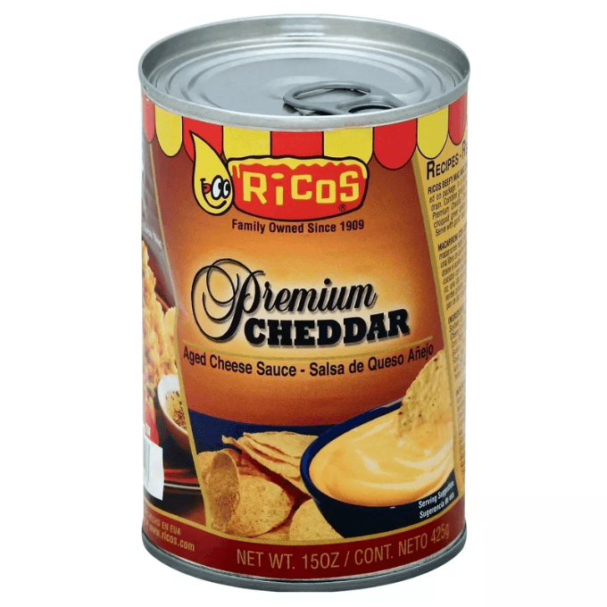 Target-Rico’s premium salsa de queso aged cheddar cheese sauce