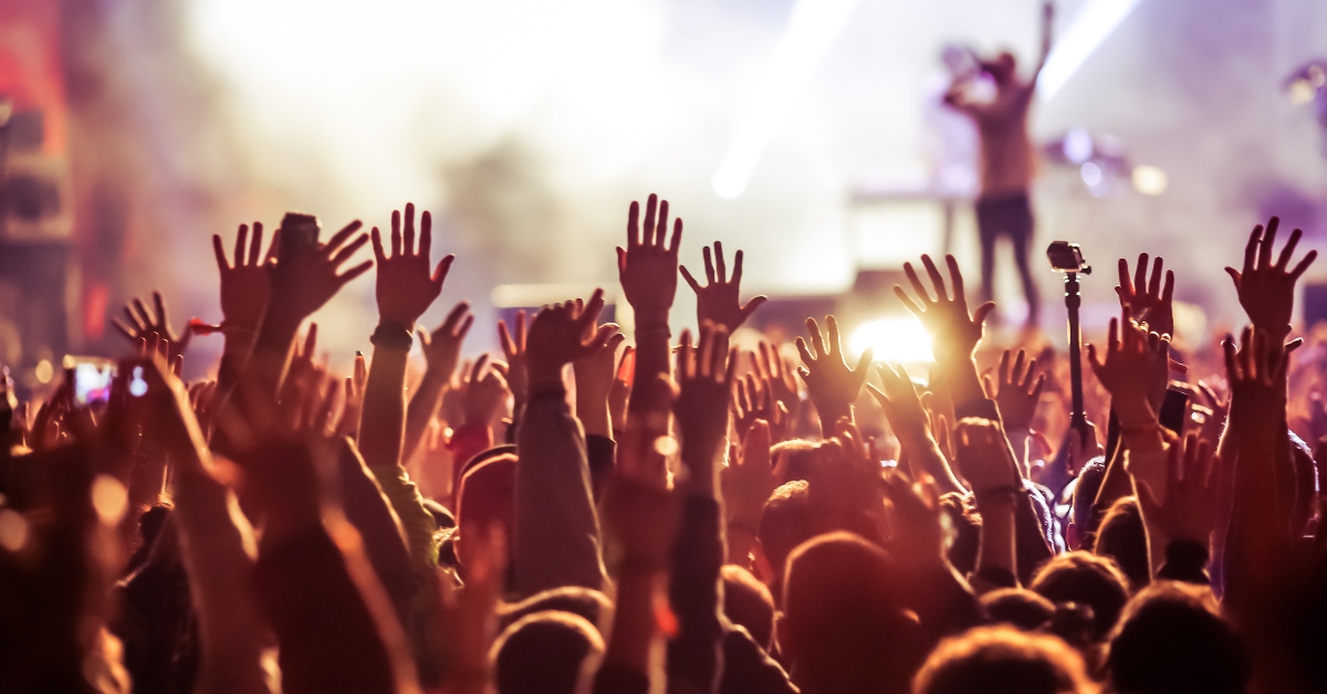 crowd at concert