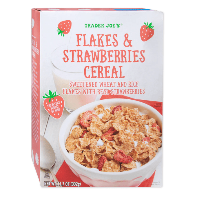 Trader Joe's - flakes and strawberries cereal