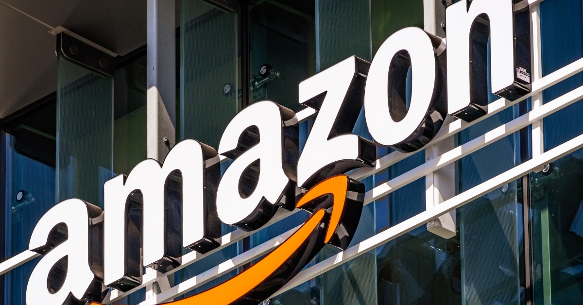amazon logo outside official building in silicon valley at san francisco during day time