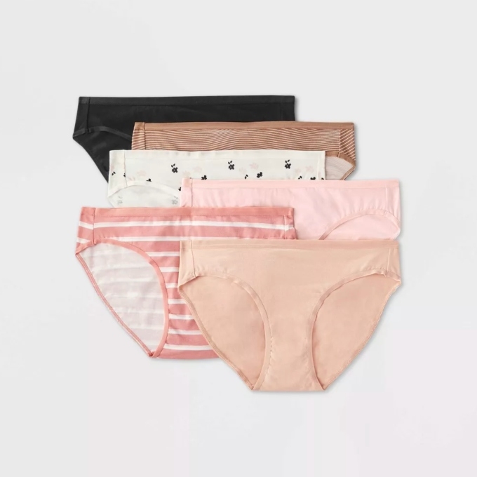 6 pairs of women's underwear from Target brand Auden