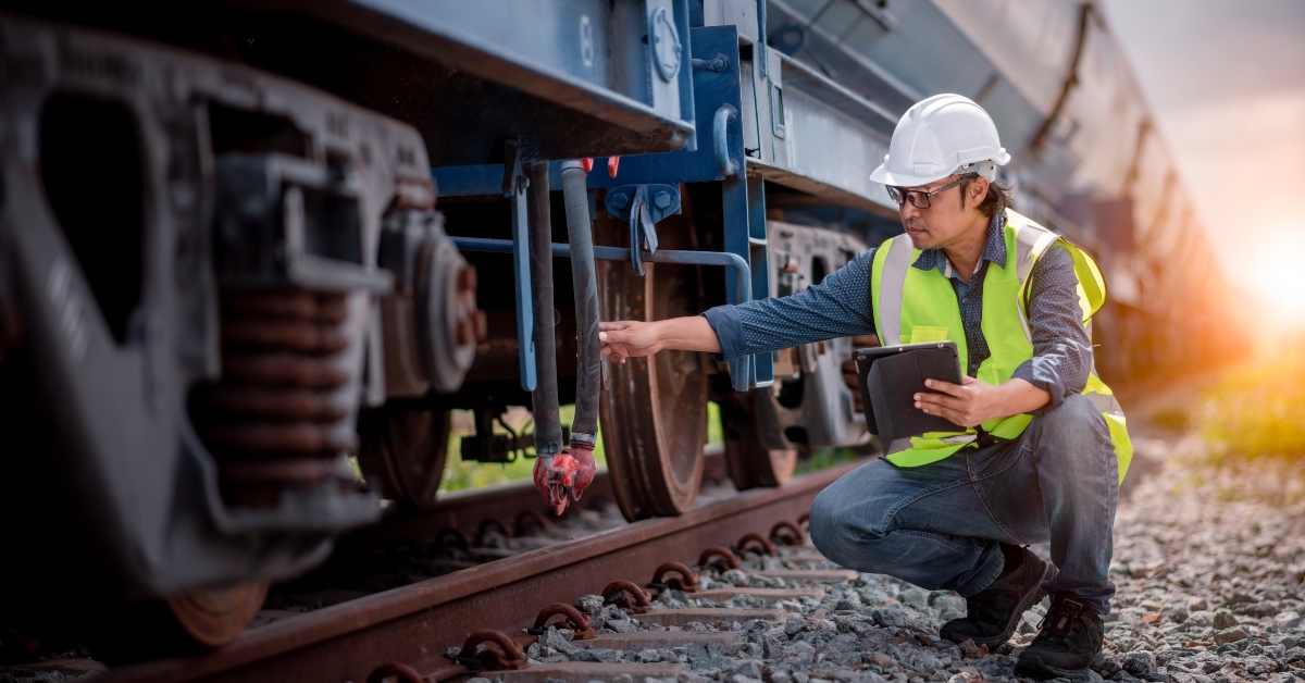 engineer under inspection and checking construction