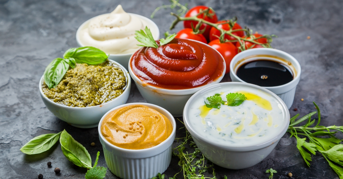 A variety of sauces