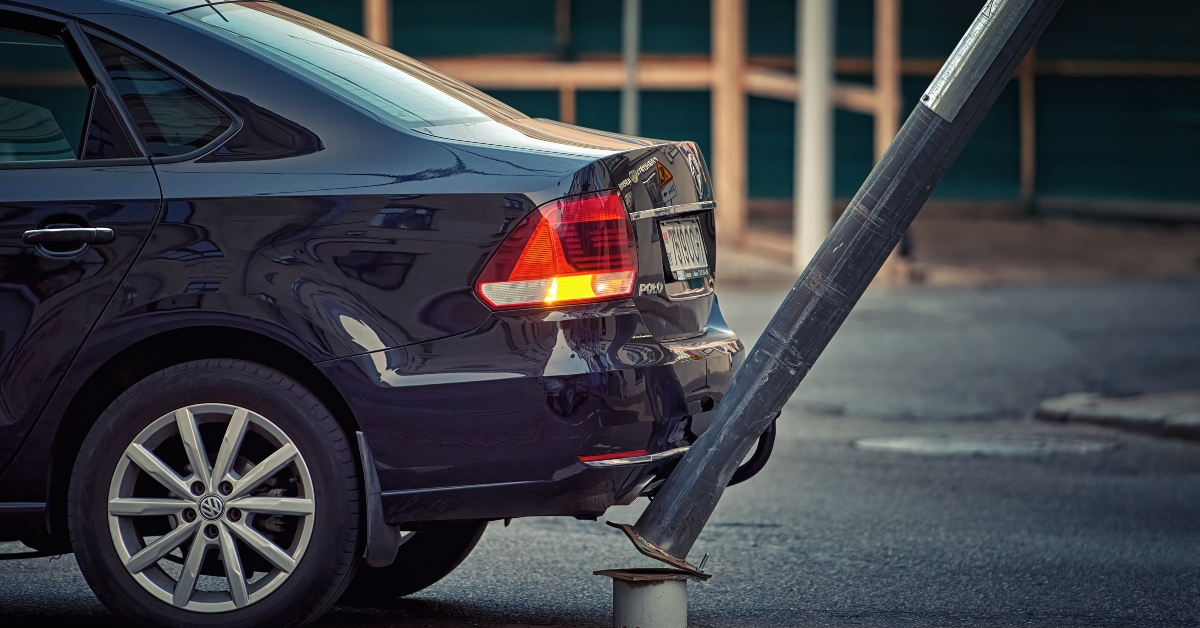 damaged rear bumper