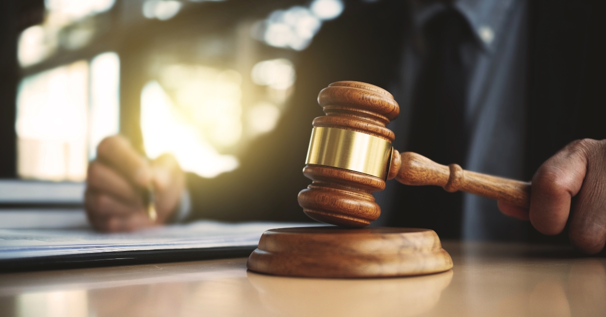 judge with gavel