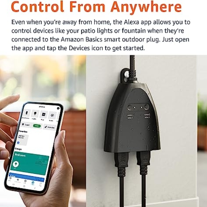 Amazon Basics Outdoor smart plug Amazon