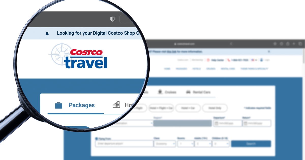 COSTCOTRAVEL.COM website homepage