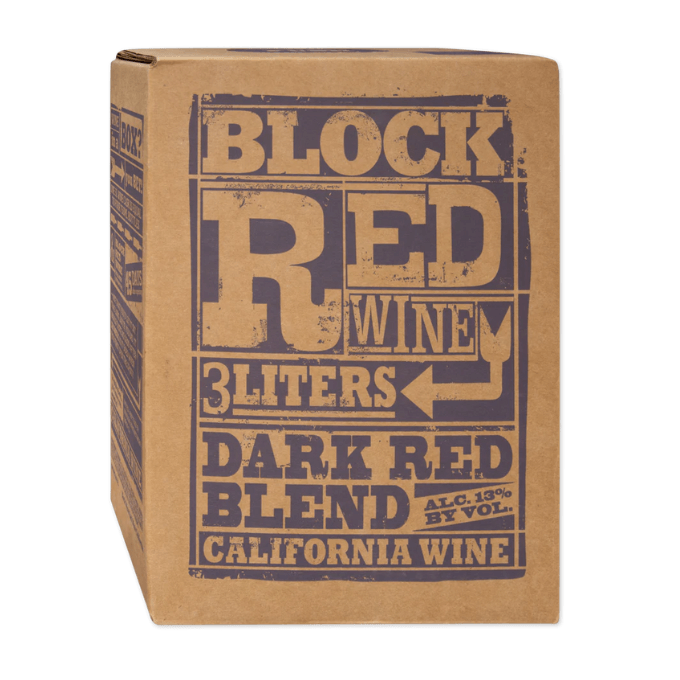 Block Red Wine Dark Red