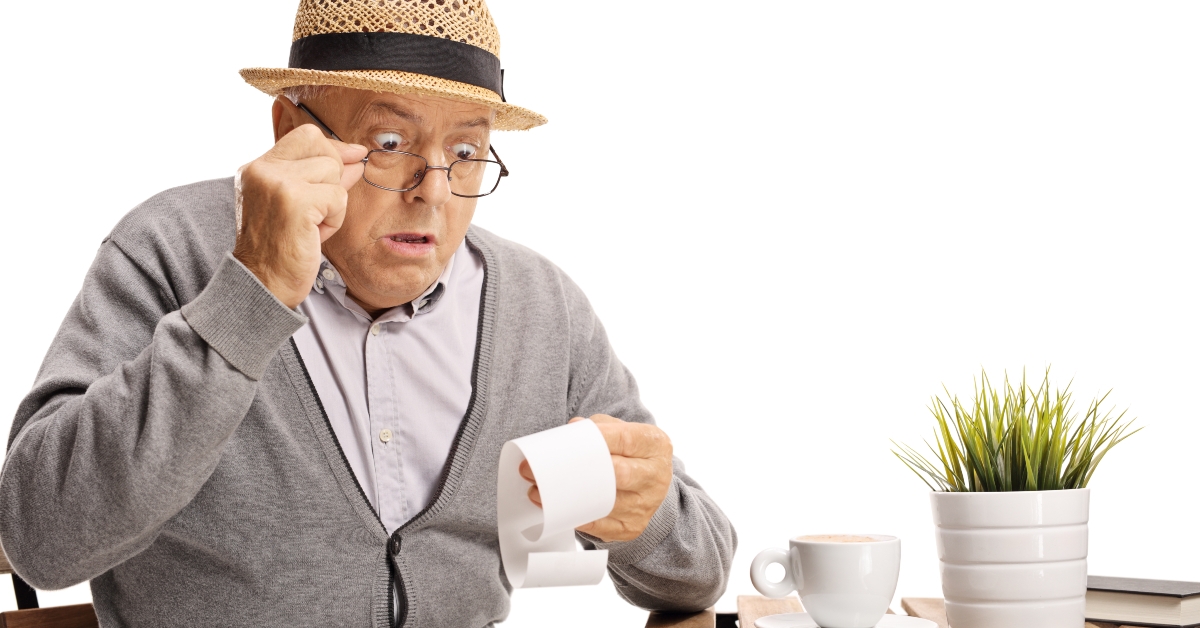 shocked mature man