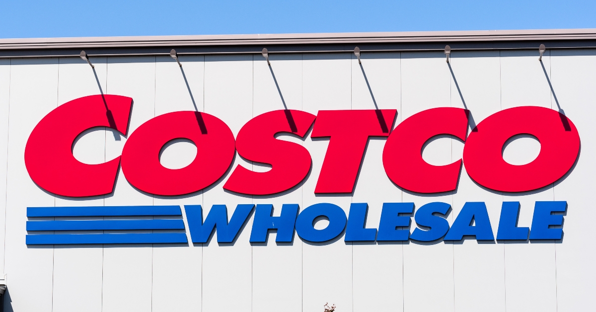 Costco logo at the store