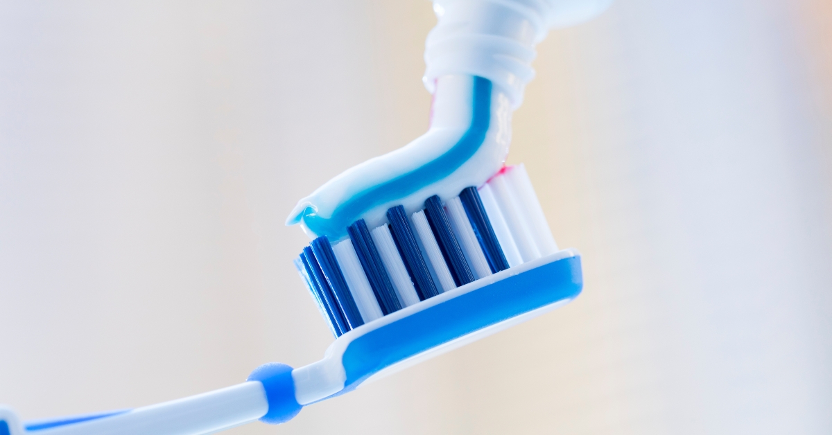 toothbrush and toothpaste