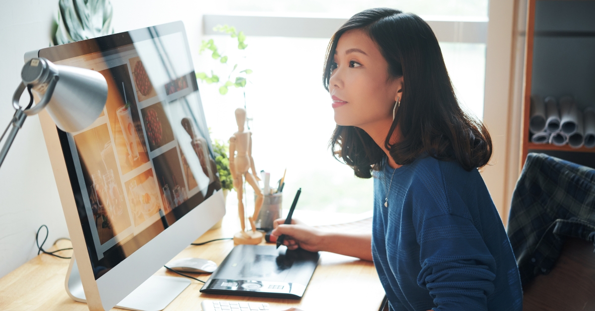 female web designer