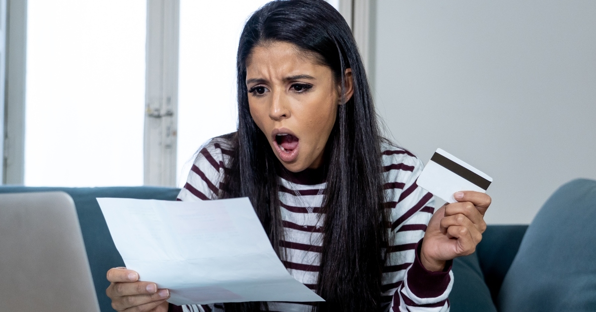 Angry with credit card bill