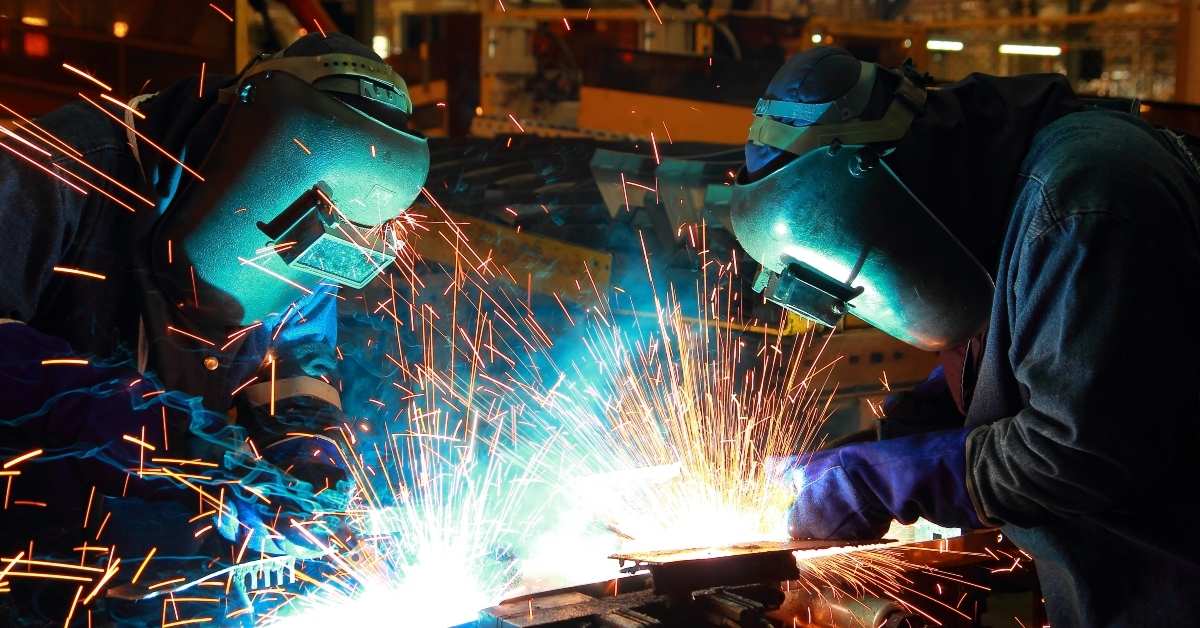 working in welding