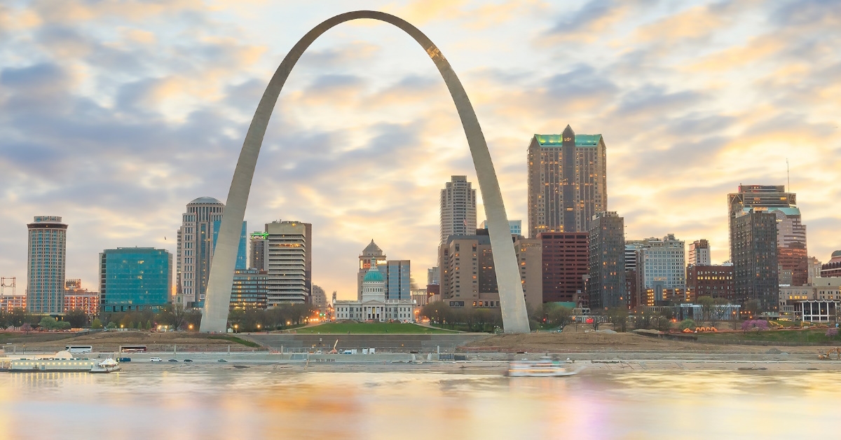 The skyline of St. Louis
