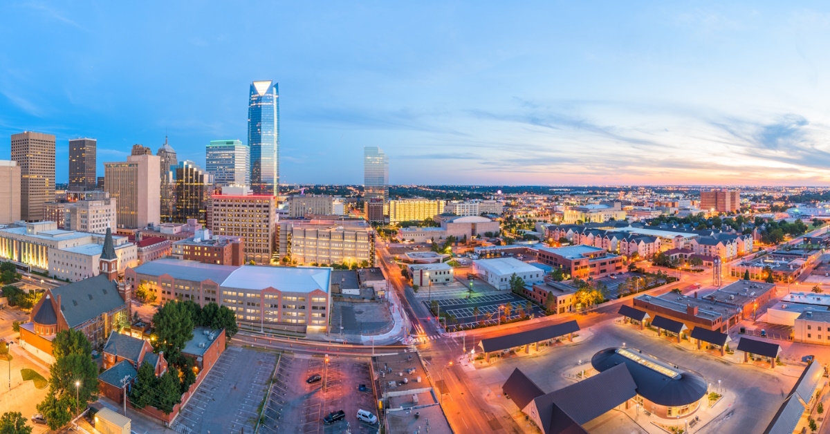 A view of Oklahoma City, Oklahoma