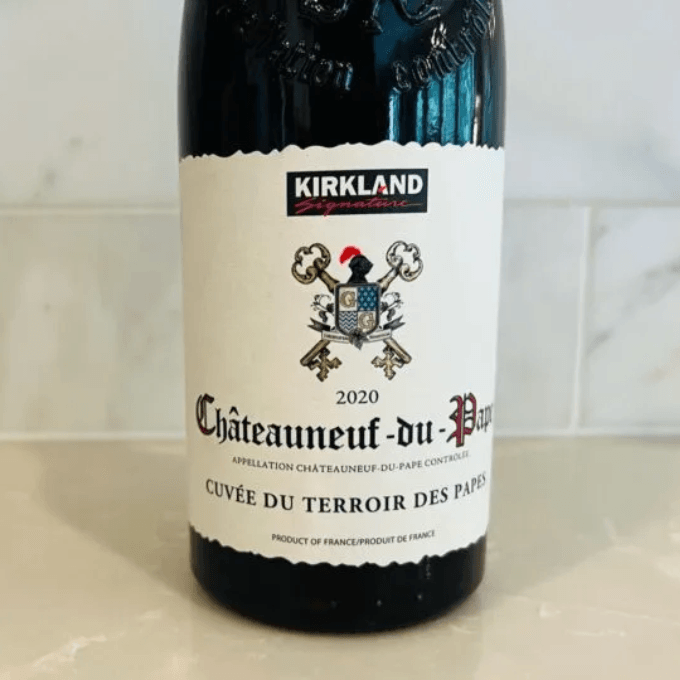 A bottle of wine