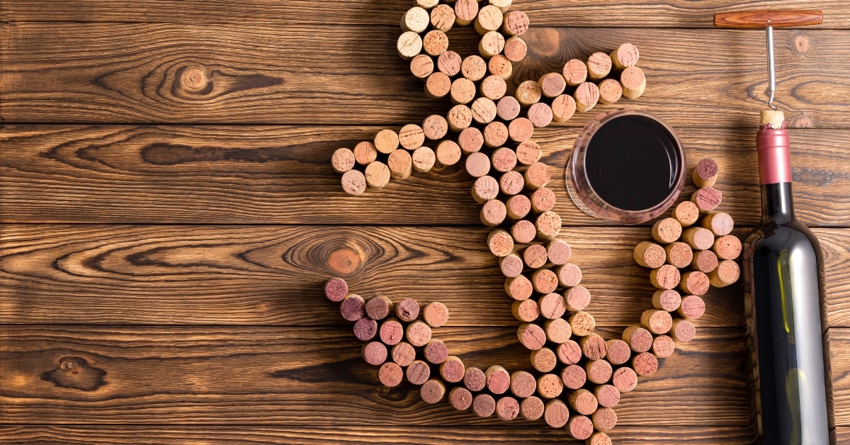 Anchor of wine corks