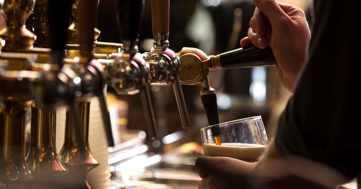 Tap stout beer