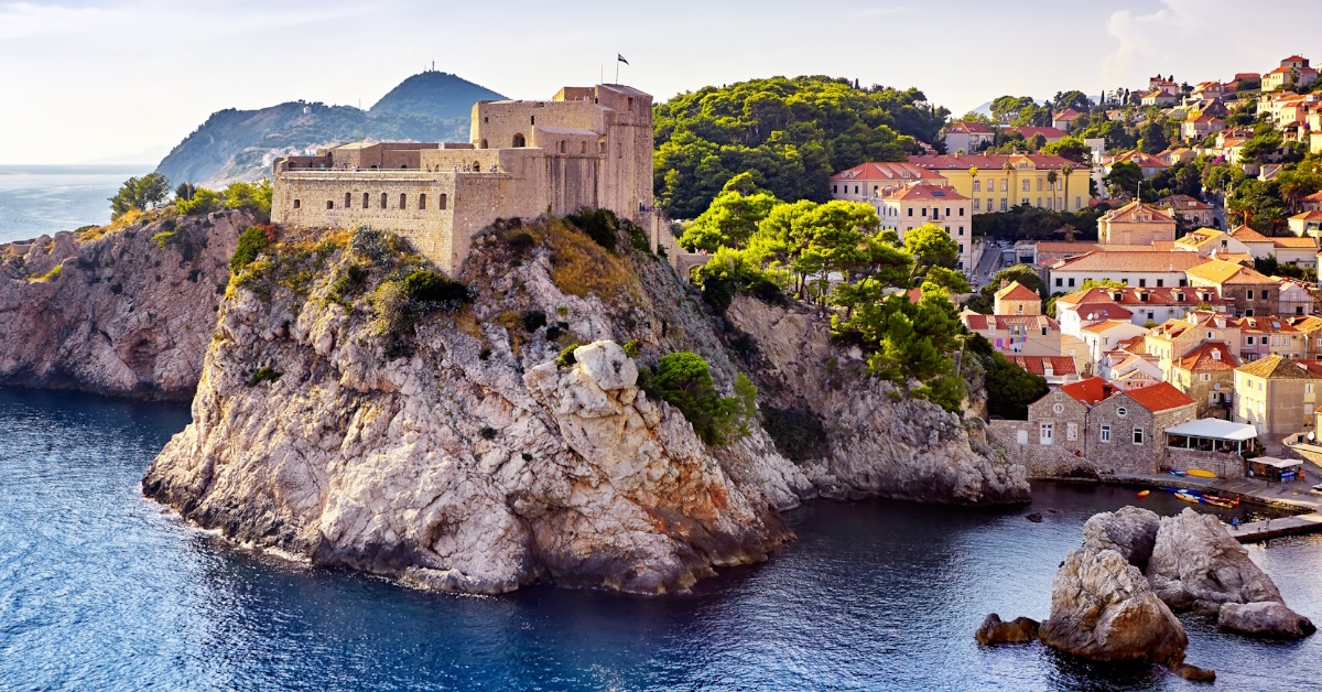 dubrovnik fortresses along coast