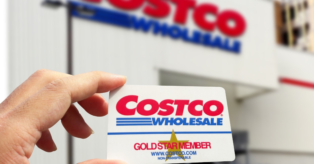 hand holding costco gold membership card