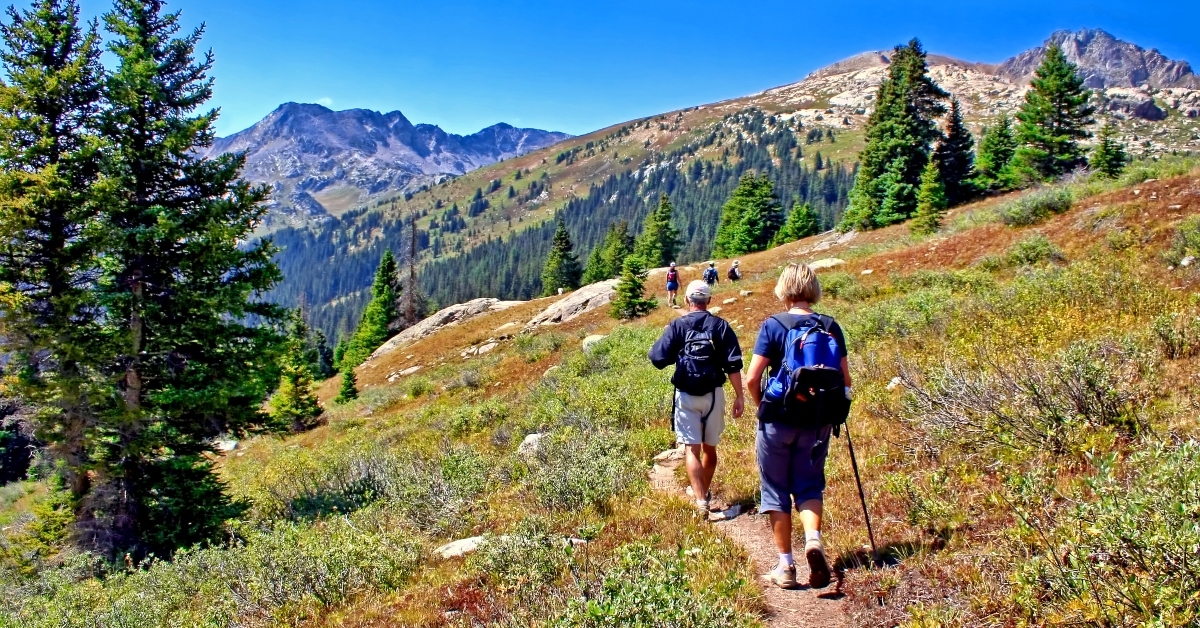 Middle aged hikers
