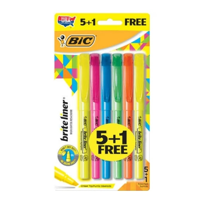 bic brite liner highlighters